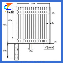 Top Quality Hot Dipped Galvanized Steel Palisade Fencing for Sale